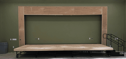 Recessed-Mount Retractable Stage
