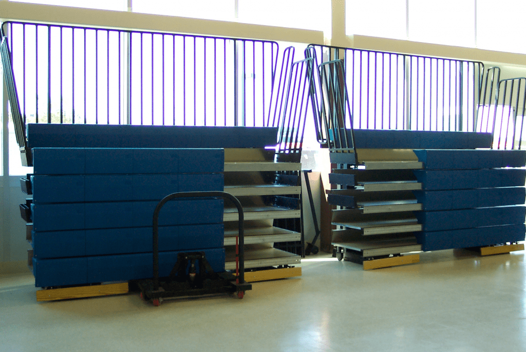 Portable Bleacher on cart