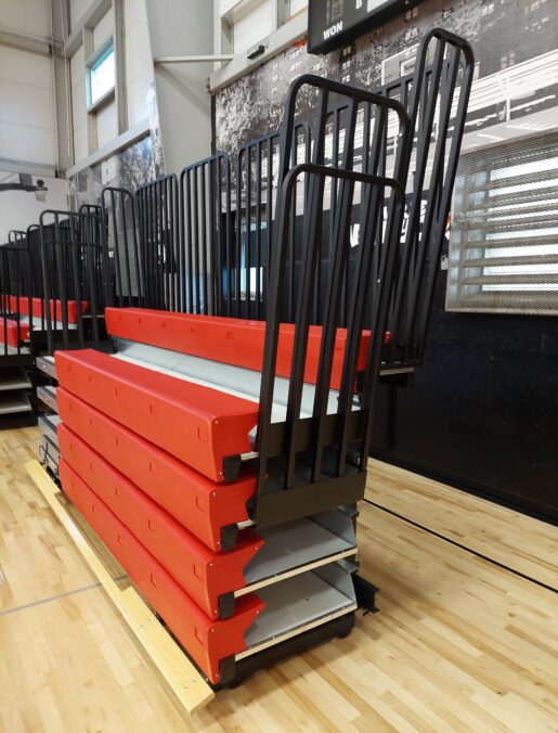 Trio Sports Plex - Portable Bleachers - Stacked